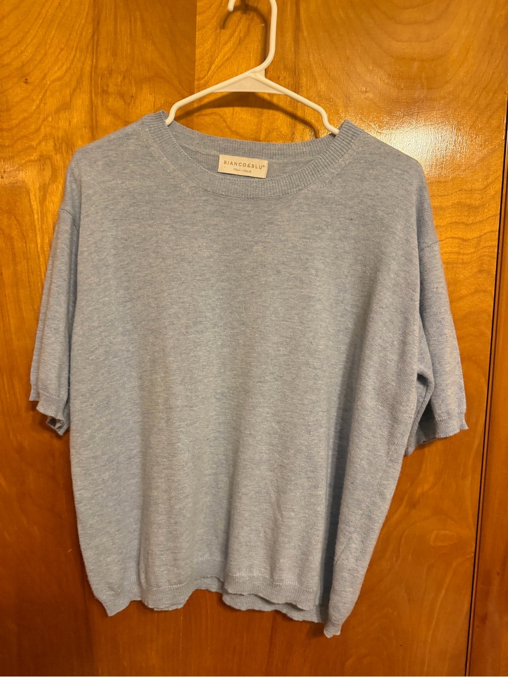 Biancoblù Lightweight Crewneck Sweater — Light Blue